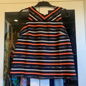 Stripped Cut out tank top